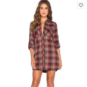 BB Dakota Jack Stina Flannel Dress - Berry